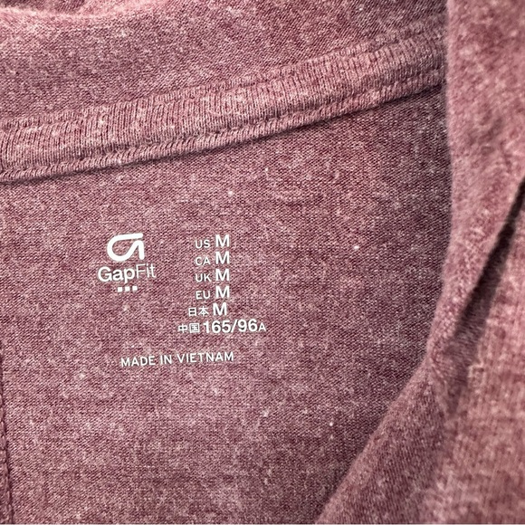 Gap Fit Long Sleeve Pullover Hoodie Activewear Womens Medium Pink - Picture 5 of 9